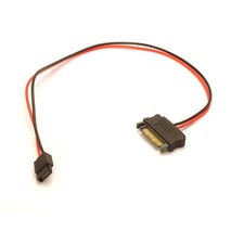 6 Pin Slimline SATA 15 Pin SATA Power Cable