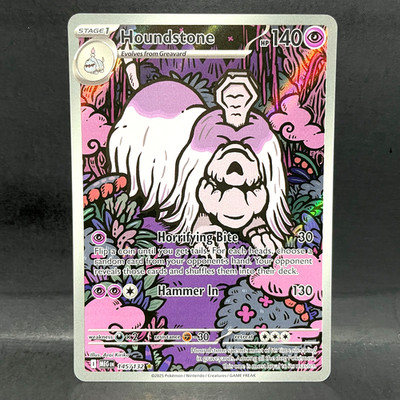 2025 POKEMON MEGA EVOLUTION HOUNDSTONE 145/132 ILLUSTRATION RARE
