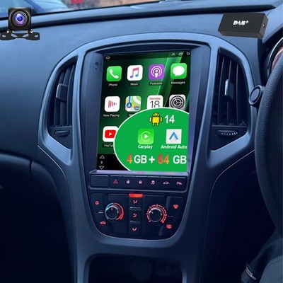 DAB+ Android 14 Carplay NAVI Autoradio 4+64G Für Opel Astra J Buick EXCELLE KAM