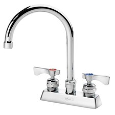 Krowne 15301L 4 in Deck Mount Royal Series Faucet w/ 6 in Gooseneck