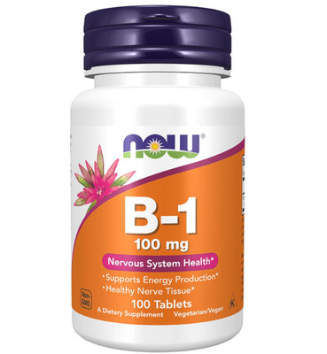 NOW Supplements, Vitamin B-1 100 Mg, Energy Production*, Nervous System Health