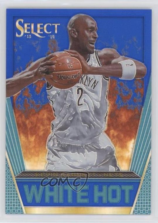 2013-14 Panini Select White Hot Blue Prizm 31/49 Kevin Garnett #21 HOF rf2