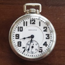 1927 Hamilton 992 Railroad Grade Pocket Watch 21J Factory Railroad Model Case