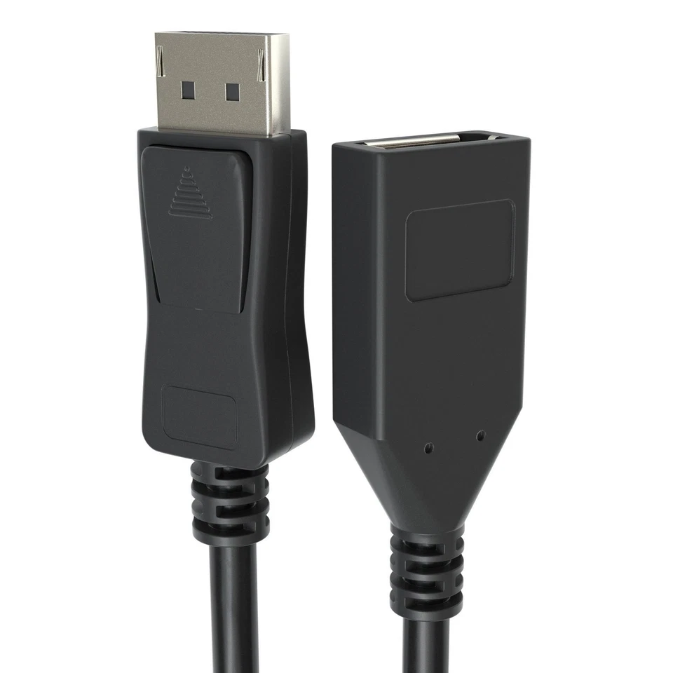 1,5m DisplayPort Verlängerungskabel DP 1.2 4K Verlängerung 1080p UHD 3D HDCP - Bild 4 von 4