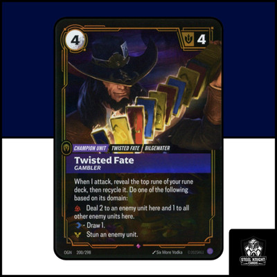 Twisted Fate, Gambler : 200/298 : Rare : Riftbound : ENG