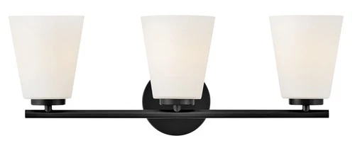 Lark 85423 Bri 3 Light 24"W Vanity Light - Black - Picture 4 of 10