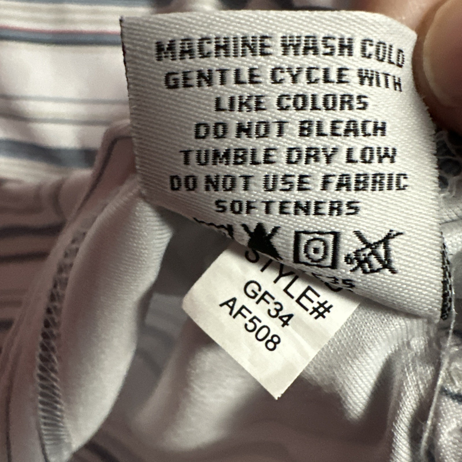 Ahead Performance Golf Polo Striped Pattern Embro… - image 6