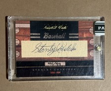 Panini 2011 Limited Cuts Stanley Coveleski Cut Signature Auto 40/49 Cleveland