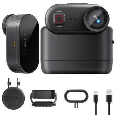 Best 4K 30FPS Vlogging Camera 64GB POV Camera with 33FT Waterproof, 20MP Tiny