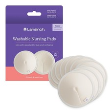 Washable Nursing Pads, Made with Organic Bamboo Viscose, Reusable Breast Pads fo