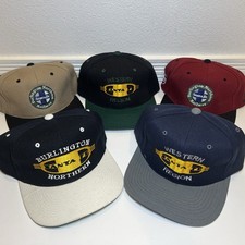 5 Vintage Hats 90s BNSF Santa Fe Railway Snapback Retro Y2K VTG Workwear Hat