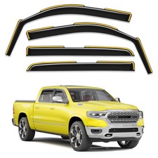 2019-2026 Dodge Ram 1500 Crew Cab Rain Guards Window Visors for New Body Style