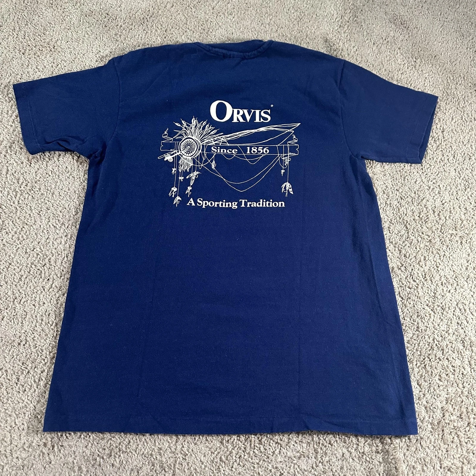 Vintage Orvis Shirt Mens Large Blue Hanes Beefy-T Made USA Fishing Graphic Tee
Opens in a new window