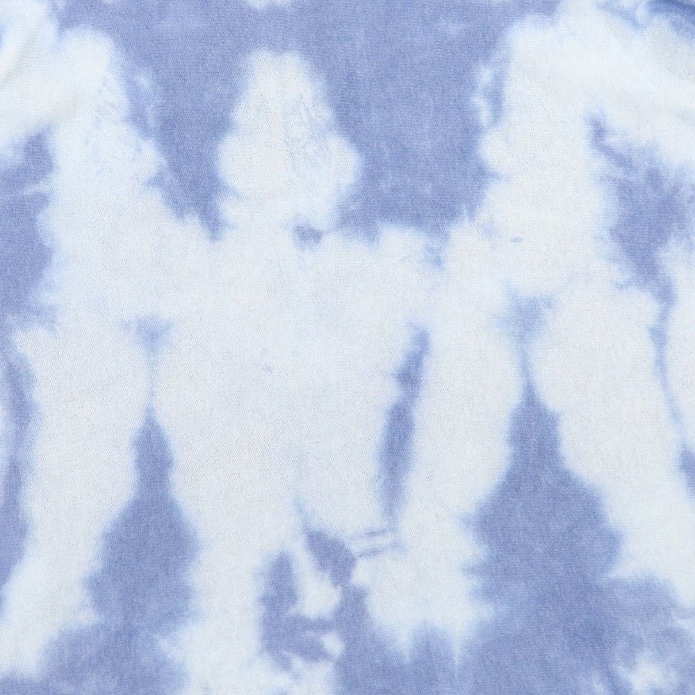 Collezione Gaia Womens Pullover Jumper Size M Blue Round Neck 3/4 Sleeve Tie dye image 5