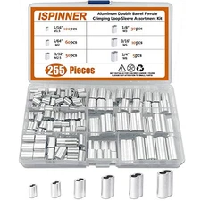 Aluminum Crimping Loop Sleeve Ferrule Kit