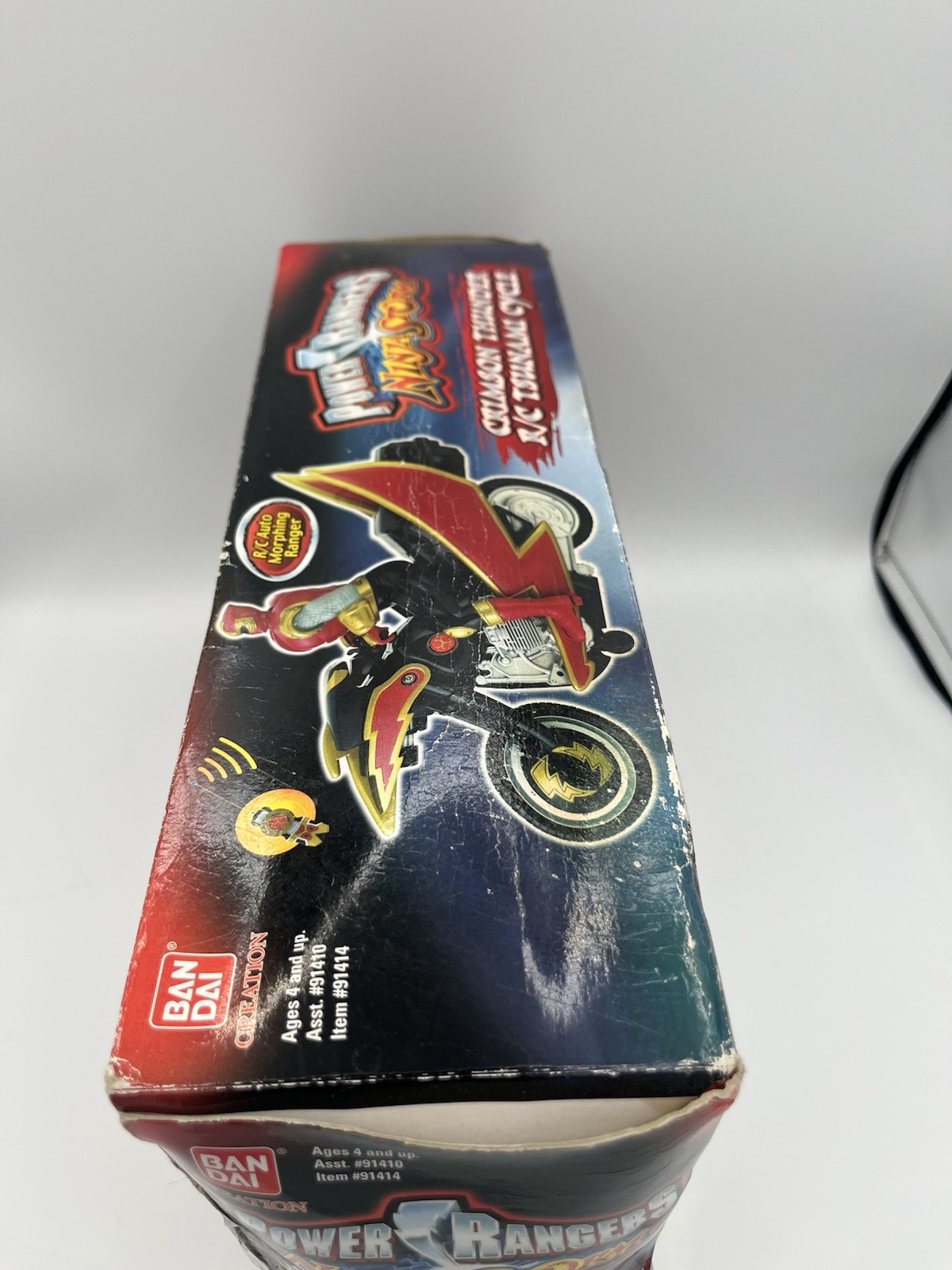 Power Rangers Ninja Storm Crimson Thunder Radio Control Tsunami Cycle 2003 New