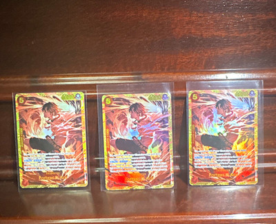 3x MINT Bandai Dragon Ball Super Portgas. D. Ace OP02-013 Foil Parallel