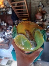 Tirelire Pomme Faience De Bavent Normandie  Diamètre : 14cm