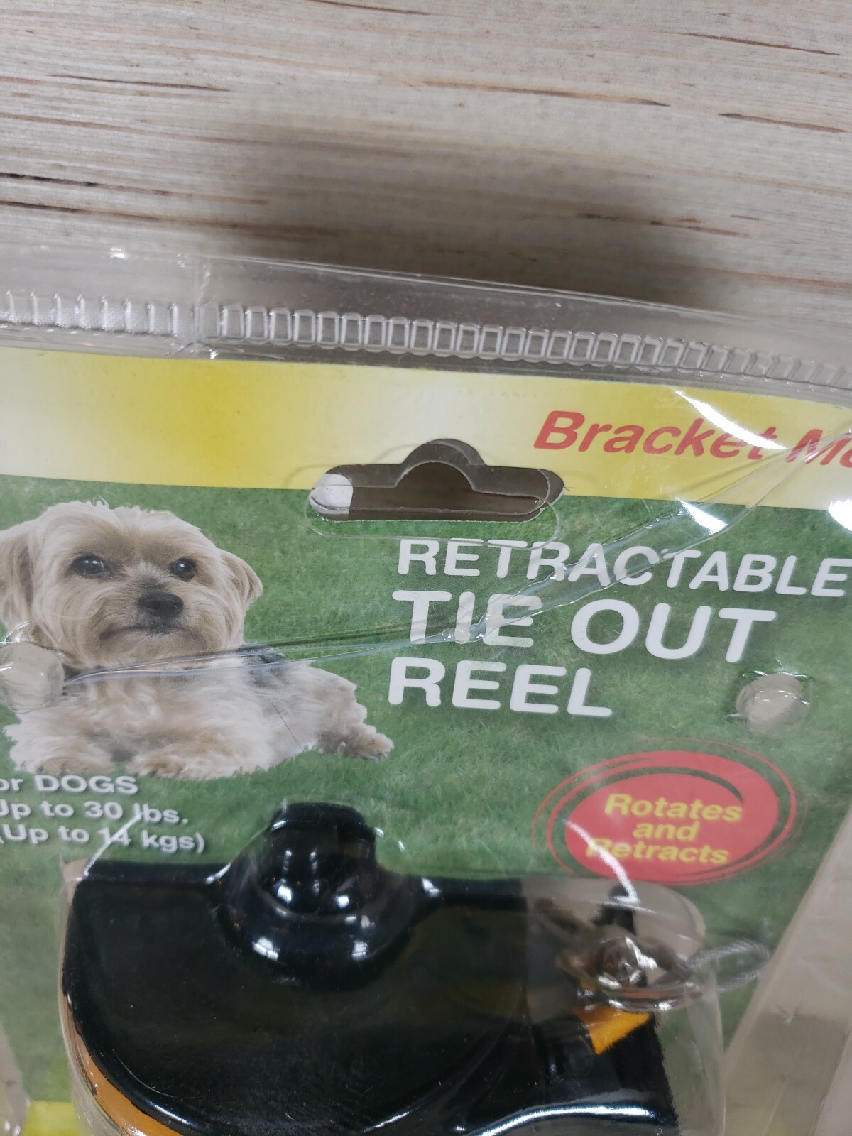 Howard Pet Products Retractable Tie Out Reel Dog Yard Bracket Mount Up