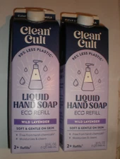 CLEAN CUT LIQUID HAND SOAP REFILLS WILD LAVENDER SCENT MOISTURIZING SOFT GENTLE