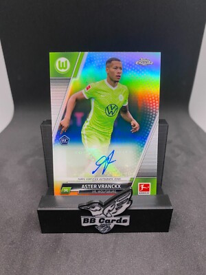Topps Chrome Bundesliga 2021/22 Aster Vranckx Base Auto Rookie VfL Wolfsburg