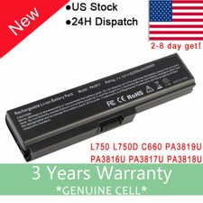 New Battery for Toshiba Satellite P745 P750 P755 P770 P775 U500 U505 PA3818U USA