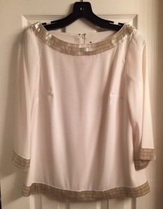 ann taylor loft white blouse