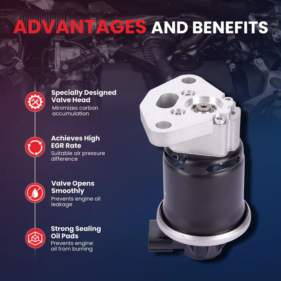 Válvula EGR para Acura TL RL MDX Honda Accord Pilot Odyssey Ridgeline 3.5L 3.7L - Imagem 4 de 4