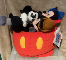 The Disney Store 70th Anniversary Mickey Mouse Bean Bag Set 4 Mickeys