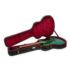 Crossrock Wooden Case-Fits 335 Style 6 Strings Semi-Hollow Electric Guitars