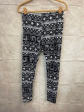 Bobbie Brooks Ladies Leggings Black/White Size XL