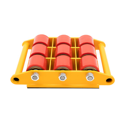4pcs 15Ton/33000lbs Industrial Machinery Mover Dolly Skate Roller Heavy Trolley