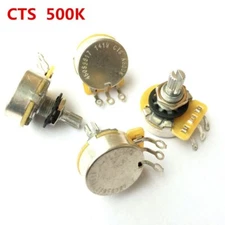 1Pcs CTS A500K B500K 500K Metal Knurled Shaft Audio Potentiometers