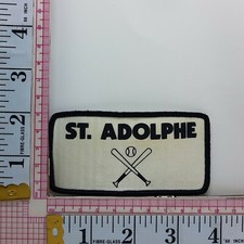 St Adolphe Manitoba Baseball Jacket Vest Collectable Patch Applique Crest