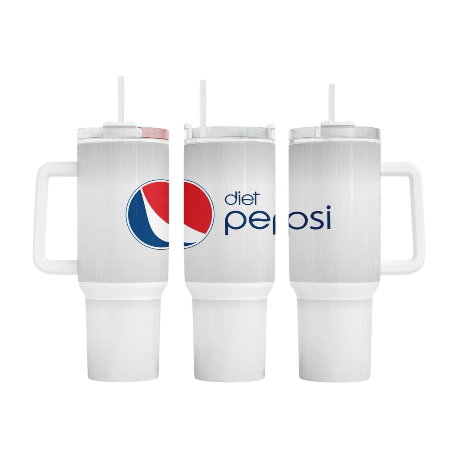 Custom Made 40oz Stainless Steel Tumbler-Pepsi-Diet Pepsi Lovers~Soda~Gift