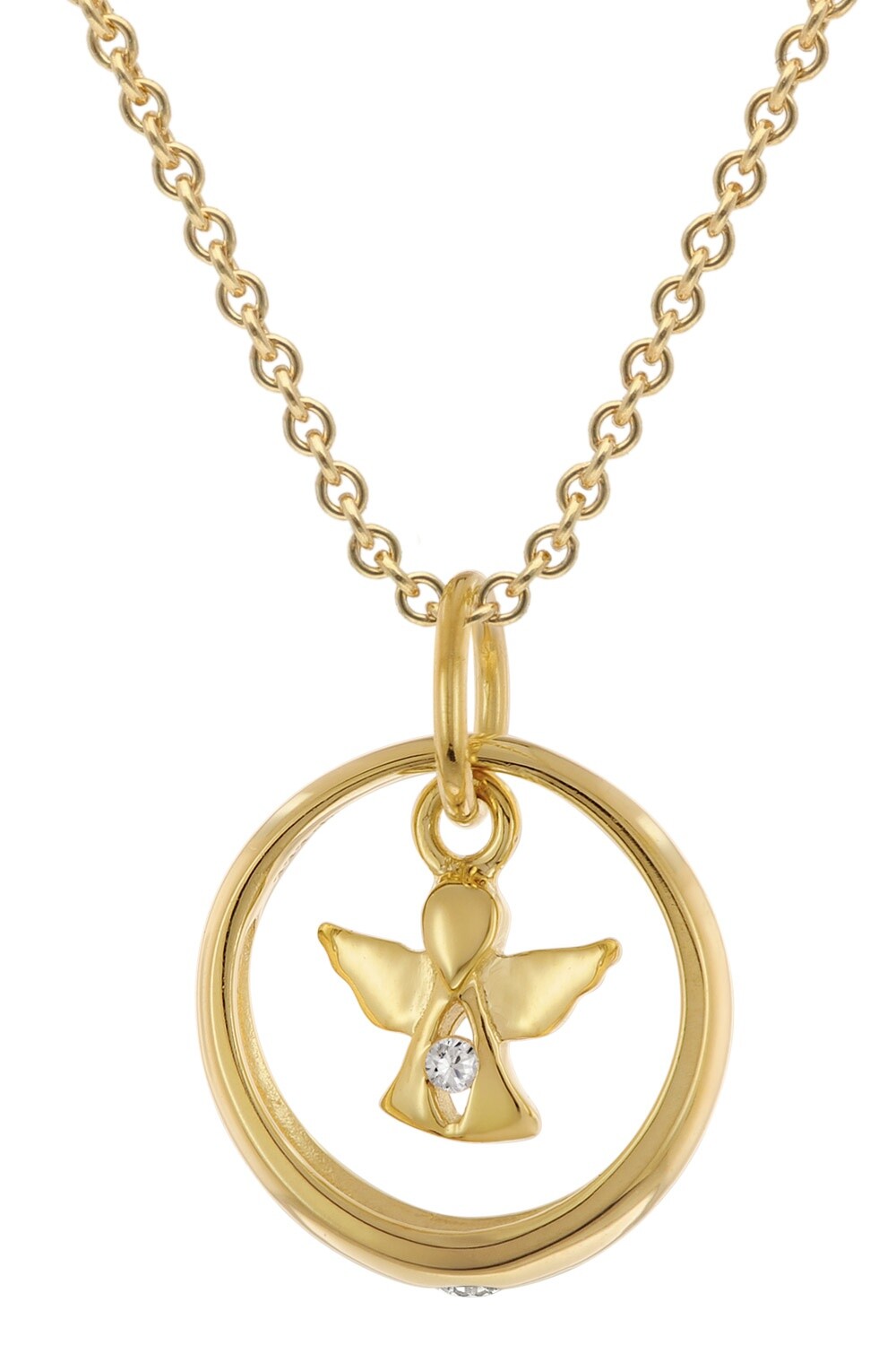 МОДНЫЙ дизайнер Schmuck Taufring Mit Engel Gold 3338 Карат с серебряной отделкой Vergoldeter 2821 21790₽