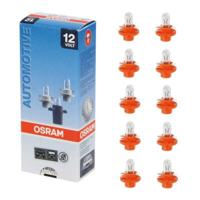 10x Osram 2473MFX6 Glühlampe Leiterplatten Lampe 12V BX8 4D Sockel Glühbirne