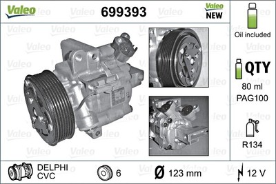 Valeo 699393 A/C Compressor for sale online | eBay 