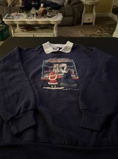 Vintage Jerzees Graphic Grandma Christmas Sweater Sz XL White Collar Made In USA