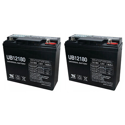 UPG UB12180 12V 18AH INT Battery for Jumper Booster Box - 2 Pack
