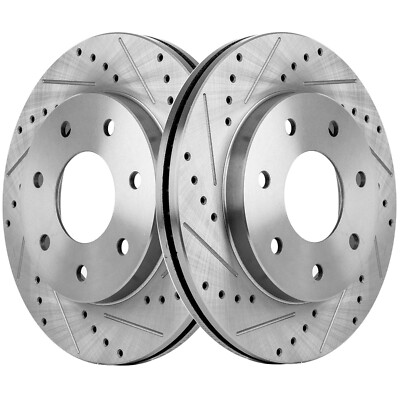 Front Disc Brake Rotor Set For 2004-2008 Ford F-150 06-08 Lincoln Mark LT 7 Lug