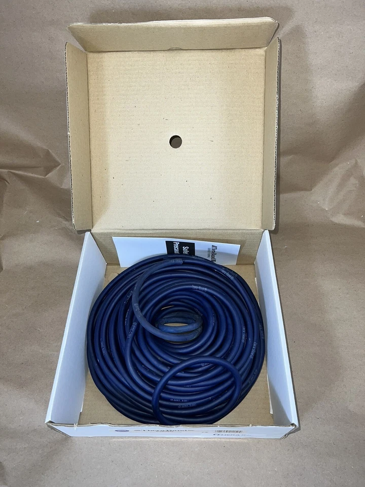 TUBO THERA-BAND AZUL TUBO EXTRA PESADO 75+ PIES RESISTENCIA ENTRENADOR AUTÉNTICO Foto 4 de 4