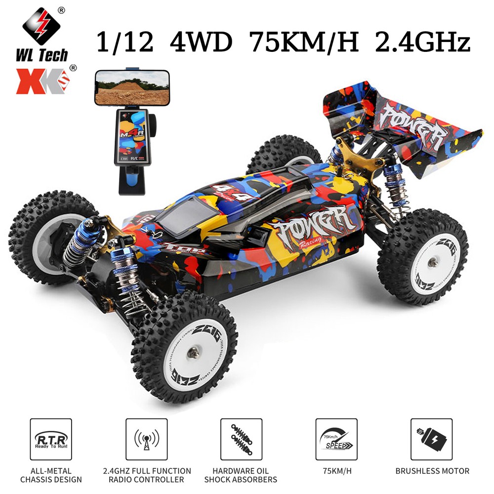 WLtoys XKS 124007 Brushless RC Car 1/12 2.4GHz 75KM/H 4WD RC Racing Car RTR K4K7
