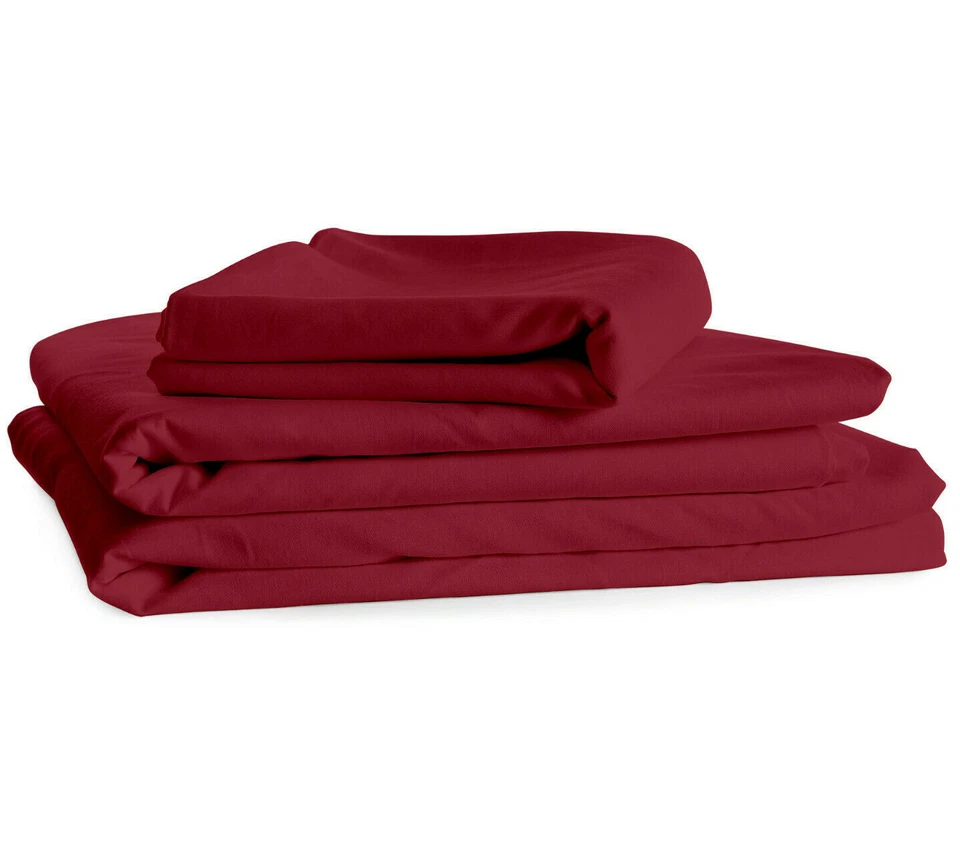 EMBLEM HOME Queen Size Bed Sheets Egyptian Cotton Feel 1800 Count Set 4 Piece Bed Sheet Set