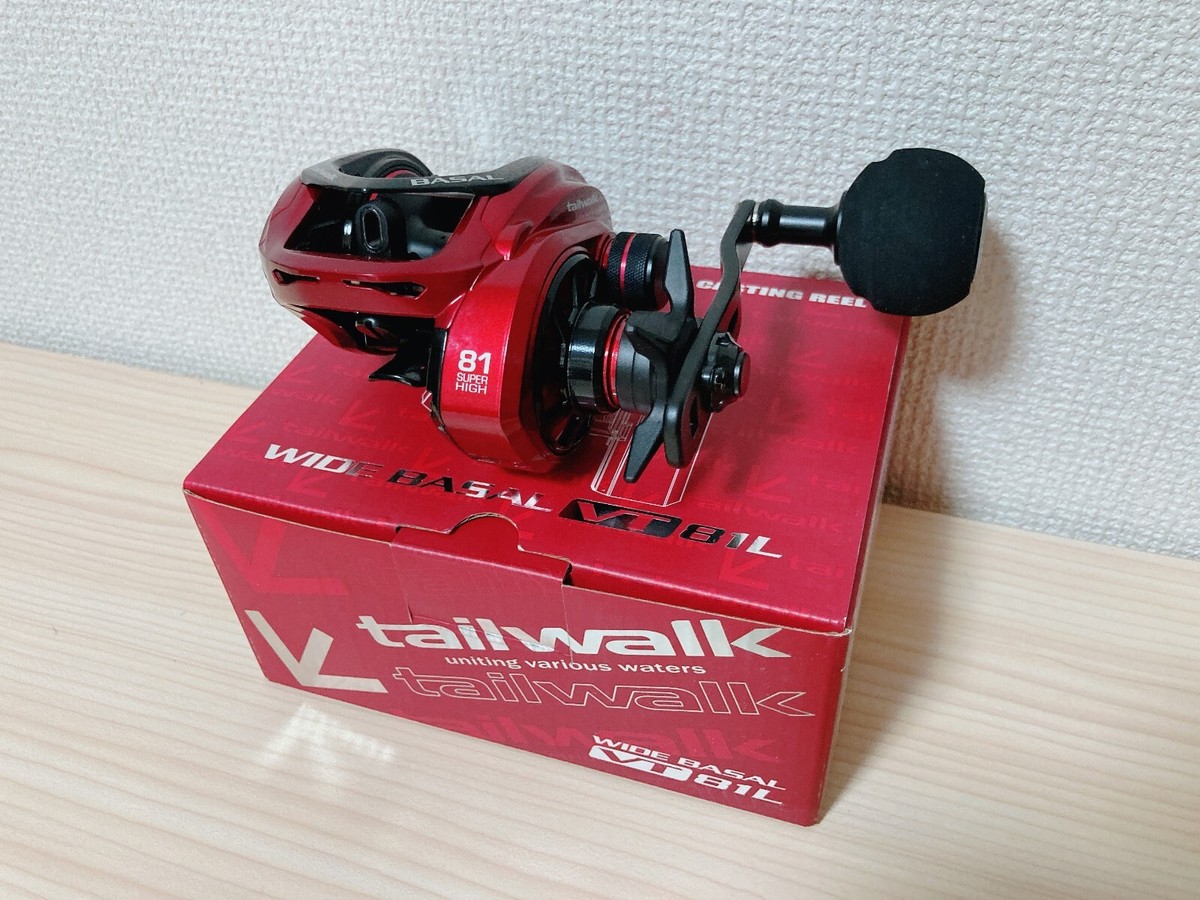 Tailwalk Baitcasting Reel WIDE BASAL VT81L Left Gear Ratio