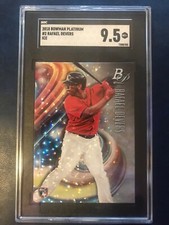 Rafael Devers 2018 Bowman Platinum Silver Ice rookie card RC #2 SGC 9.5 Red Sox
