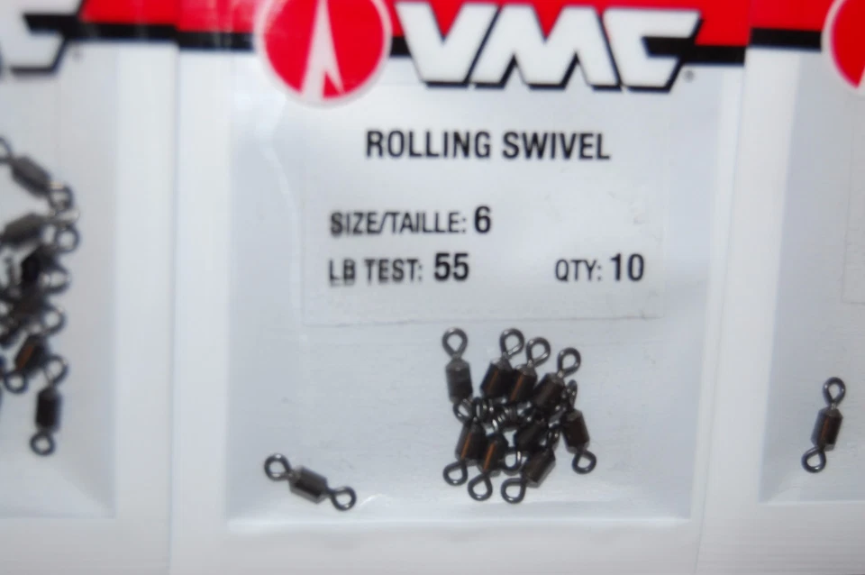 3 packs vmc rolling swivel  size 6  55lb test 10 pr pack rs#6 saltwater fresh 2 - Image 2 of 3