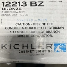 Kichler 12213BZ 3-Light 22" Under Cabinet Light - 120V Xenon 120V