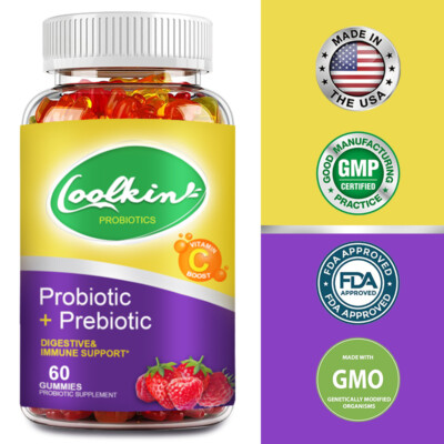 Probiotic + Prebiotic - Vitamin C - Gut Health, Relief Bloating & Constipation