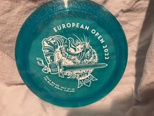 Discmania MD3 Disc Golf Disc | European Open 2022 Stamp | Blue Metal Flake
